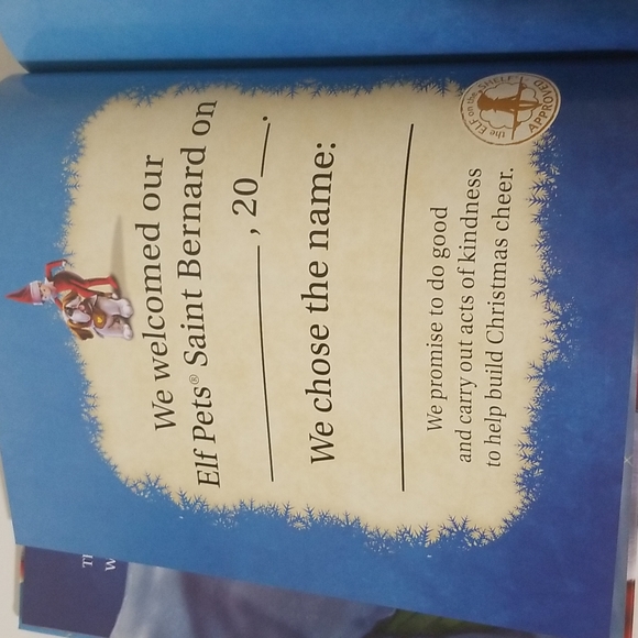Elf Pets A St. Bernard Tradition Elf on the Shelf Book - Picture 12 of 13